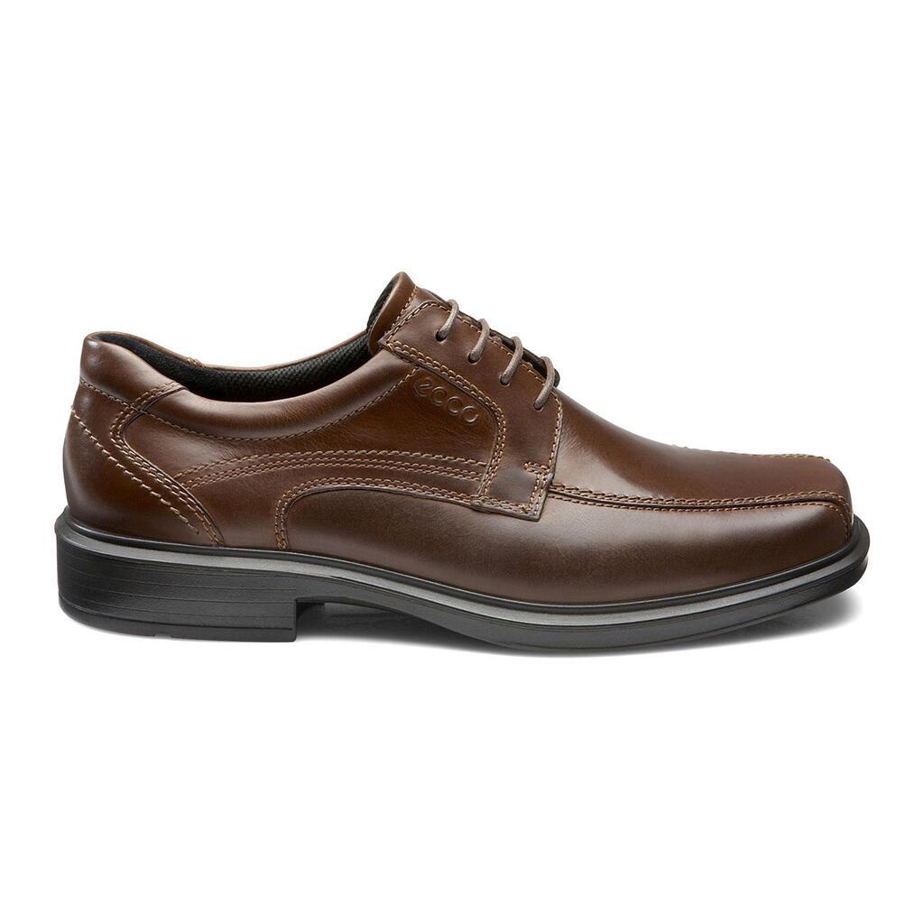 Ecco Helsinki Bike Toe Lace Mens Dress Shoes Brown Online - India TBH-125760